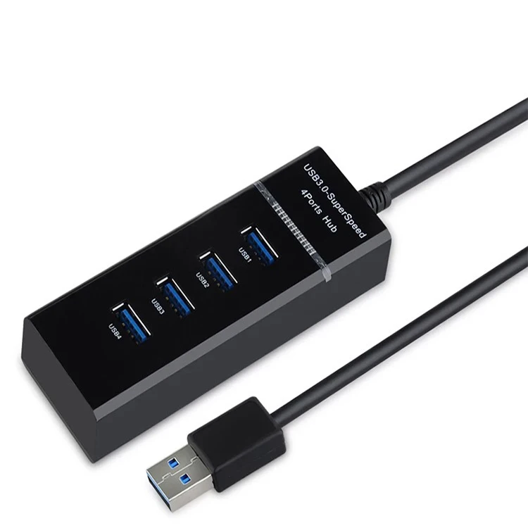 

Customer logo MultiPort USB 3.0 Hub 4 port USB Hub, Black/white