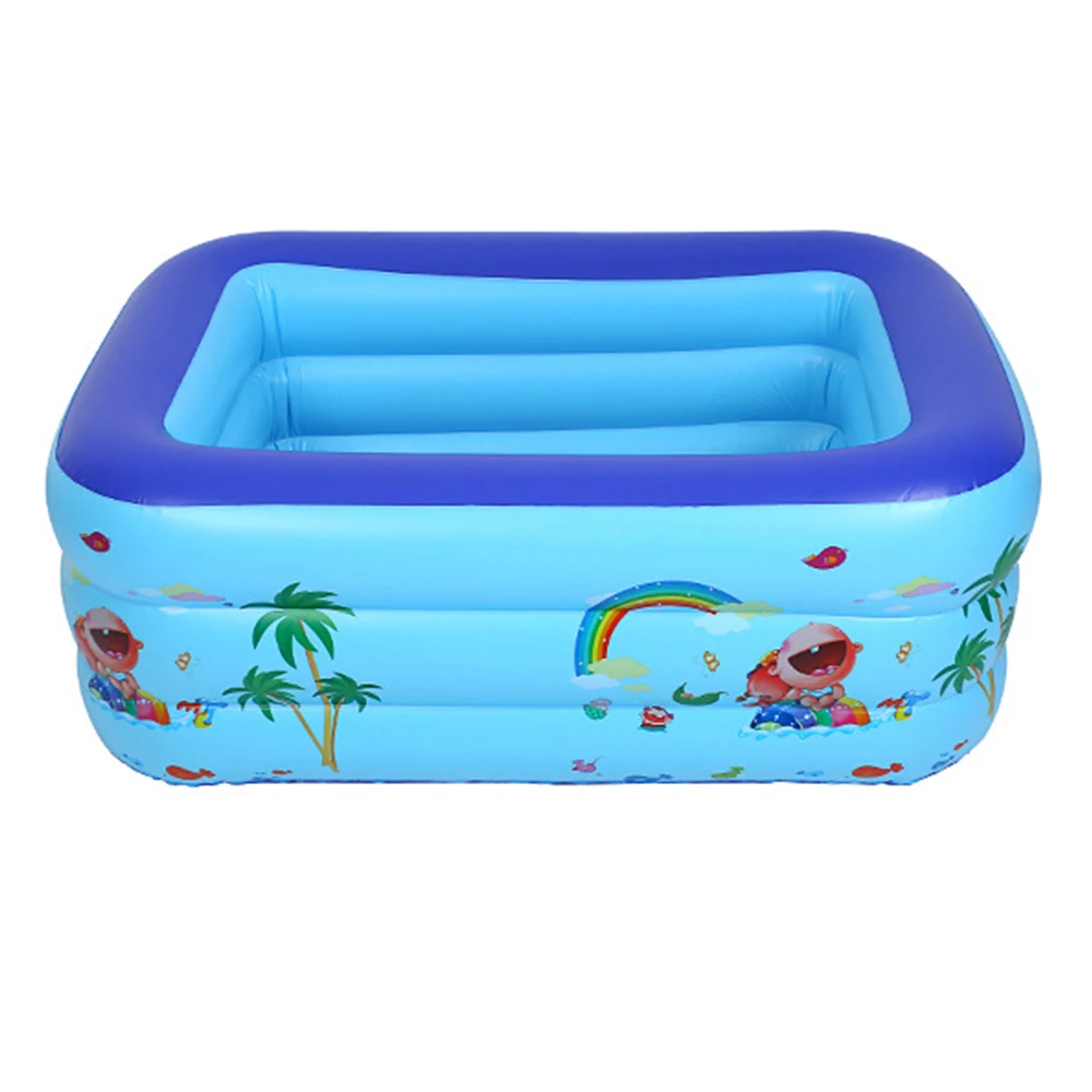 

Newbility210*150*60cm Swimming children's home family pool outdoor baby inflatable PVC pool, Blue