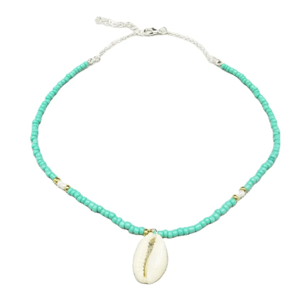 

Newest Fashion Beads Real Shell Necklace for Women Handmade, Silver;gold