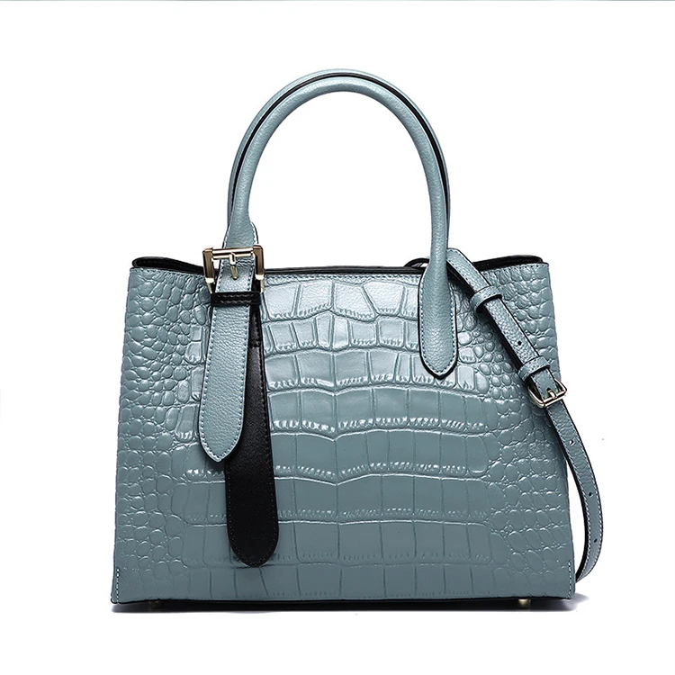 

Fashion Leather Shopping Bag Women Handbag for Lady Tote Bag, Blue,black