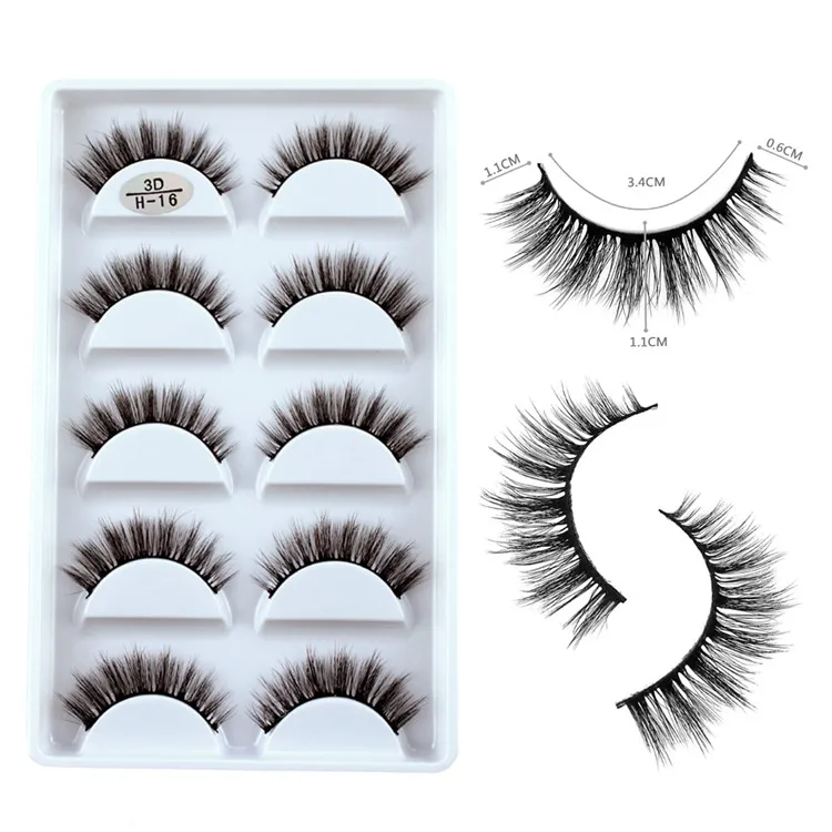 

high quality 5 pairs eye lashes vendor 3d effect wholesale 3d faux mink eyelashes