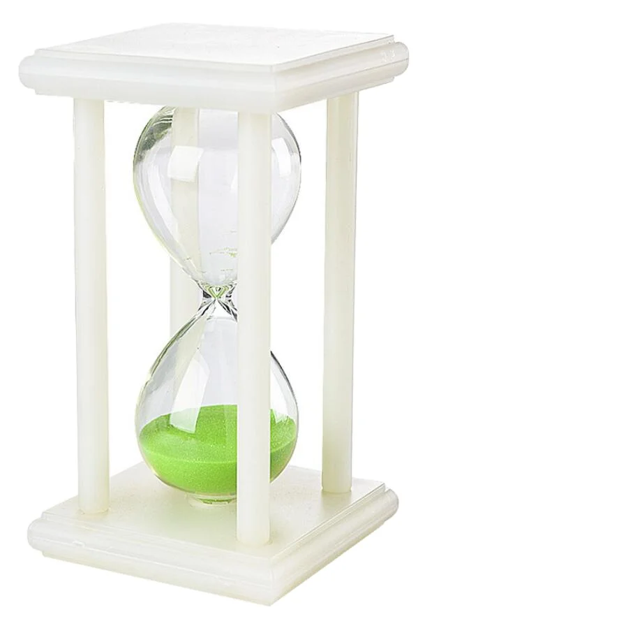 

Factory direct source creative hourglass timer 3/30 minutes Children's anti-drop glow-in-the-dark hourglass, Clear