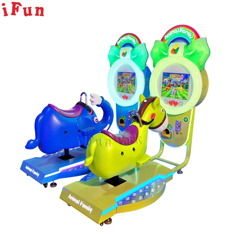 

Coin Operated Horse Racing Video Game Machine 3D Horse Kiddie Ride Amusement Arcade Machines