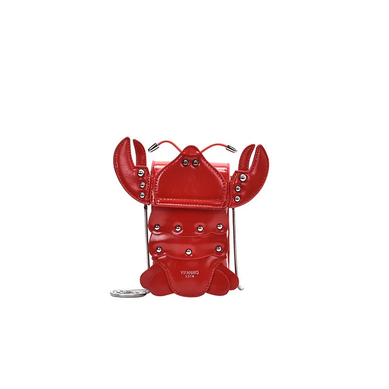 

Women sling shoulder bag crossbody bag Girl mini chain bag, Red