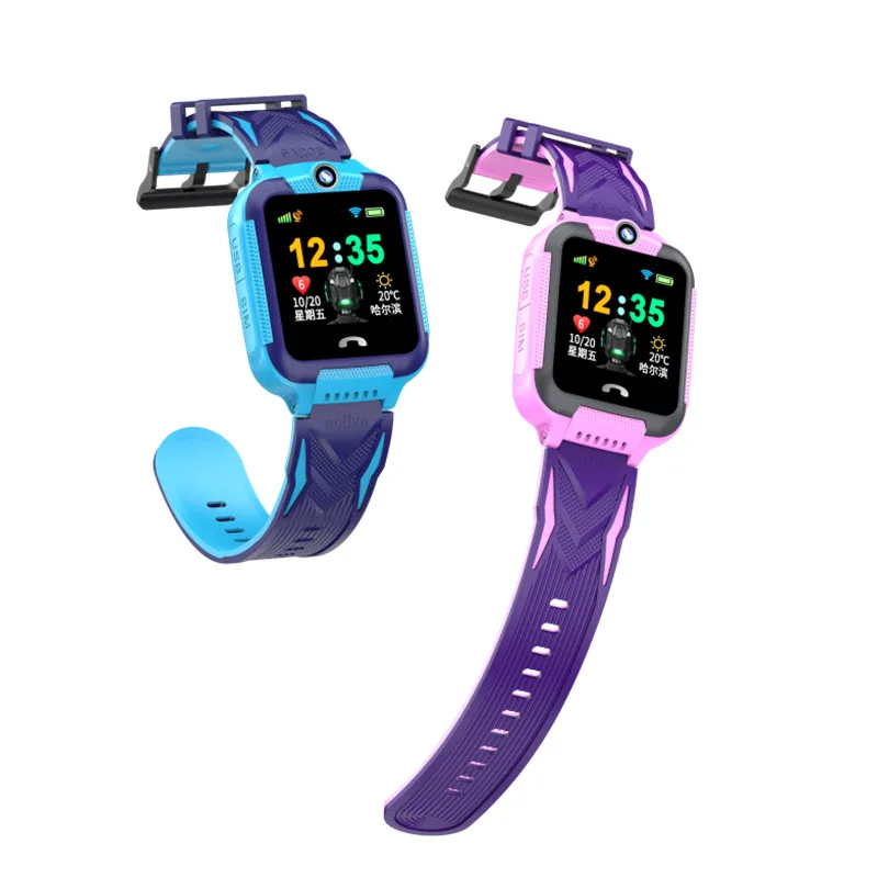 

2021 Hot Seller digital wrist play SOS 2G 4G GPS tracker Kids Smart watch with sim card slot Android light Kids Watch