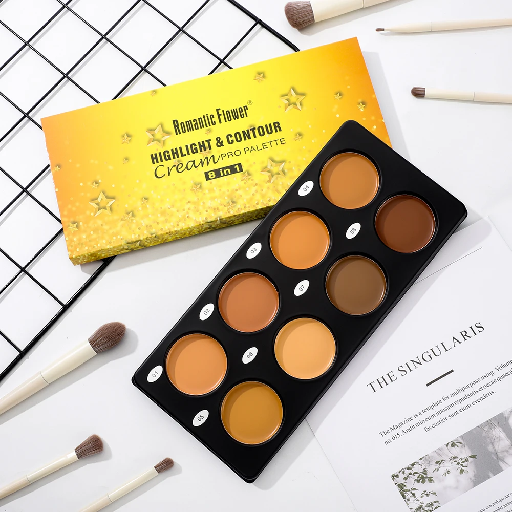 

New 8 Color Makeup Cosmetics Concealer Cream Contour Palette Concealer