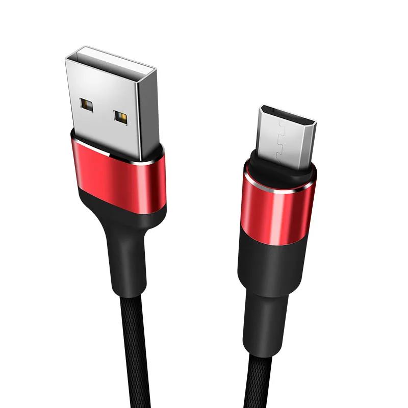 

Factory Direct Sale 3ft 6ft 10ft Nylon Braided High Quality 2.4A USB C Cable Fast Charging Type C Charger Data Type-C Cable, Red, black, golden