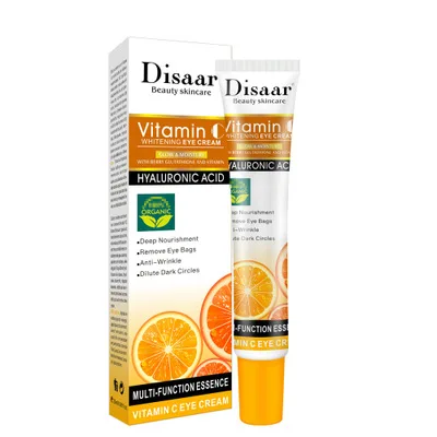 

Disaar VC Brightening Eye Cream Moisturizing Vitamin C Eye Cream Fades Fine Lines and Dark Circles Eye Care 25ml