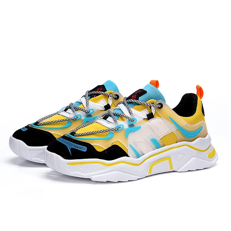 

High Quality Korean Fashion Net Cloth Mixed Colors Sneakers Men's Casual Sports Shoes