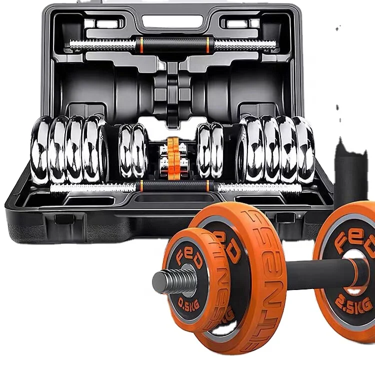 

Factory price Plating multi-Function home gym fitness body building equipment weights dumbbells adjustable dumbbell set 15 30kg