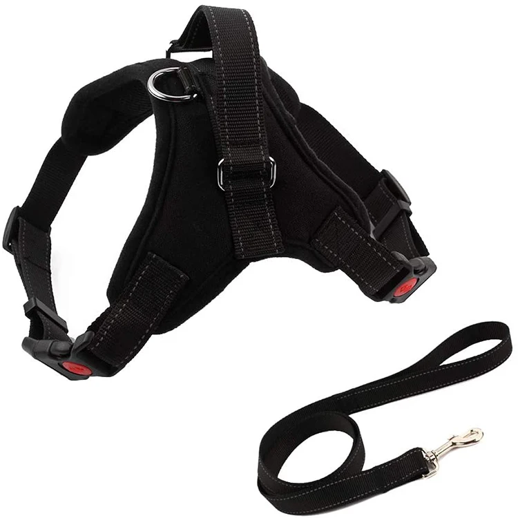 

Wholesale Multicolor Printed Adjustable Protective Buckle Pet Dog Harness Set, Customized color