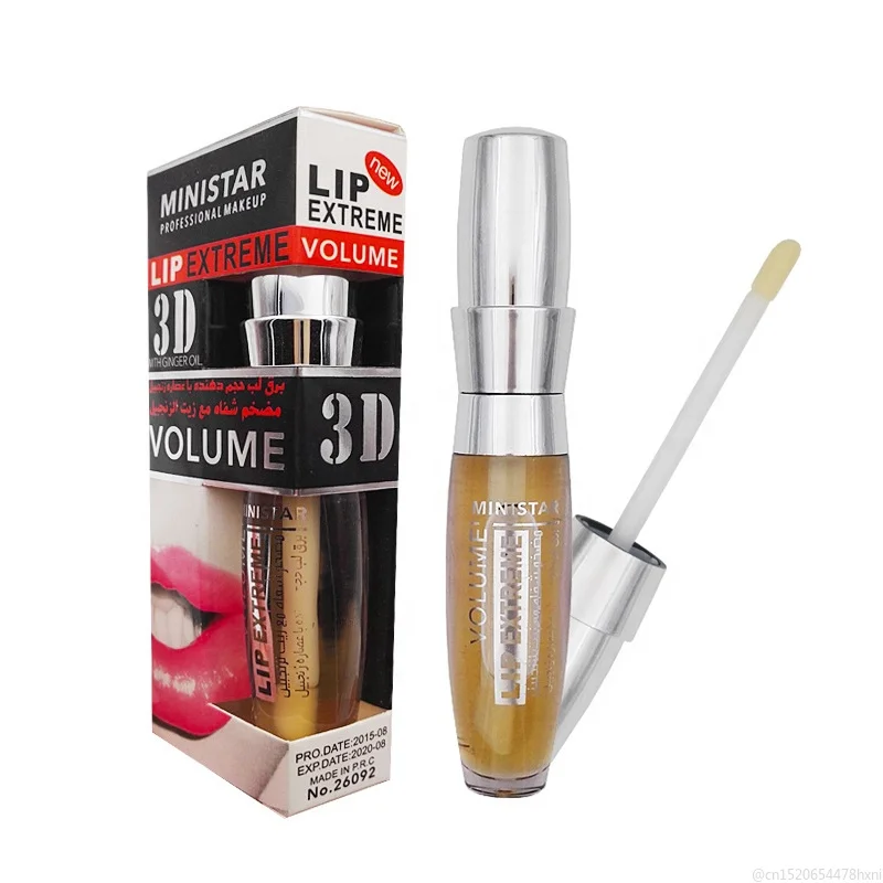 

Ministar Sexy Fuller Lips Care Makeup 3D Volume Lipgloss Tint Lip Plumper Gloss Beauty Long Lasting Liquid Lipstick, Yellow