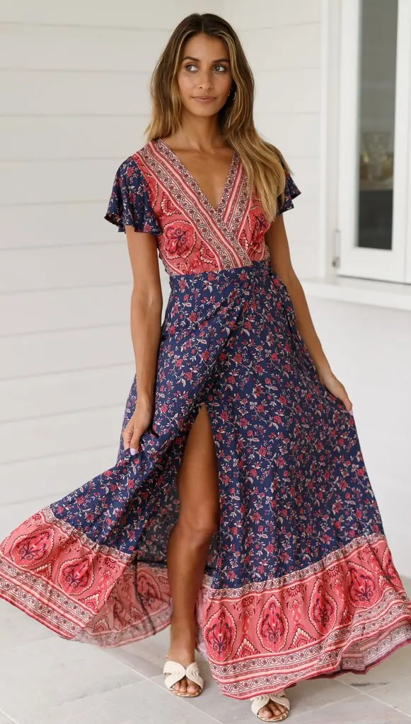 boho swing dress