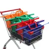 Cart Trolley Supermarket Shopping Bags Foldable Reusable Eco-Friendly Shop Handbag Totes