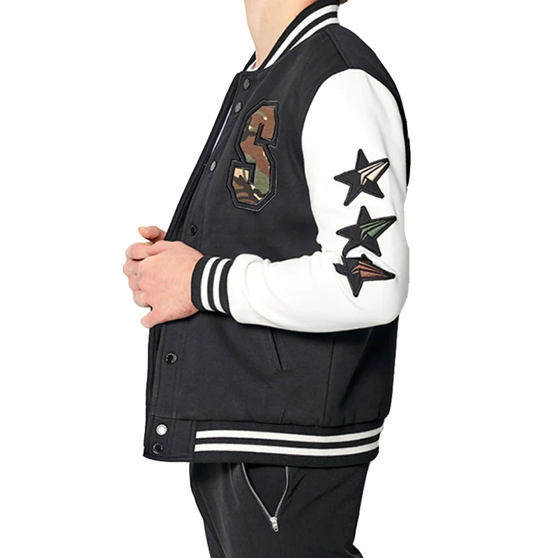 

OEM Baseball Uniform Mens casual Sweater Coat Windproof Warm Cotton Jacket, Customized color