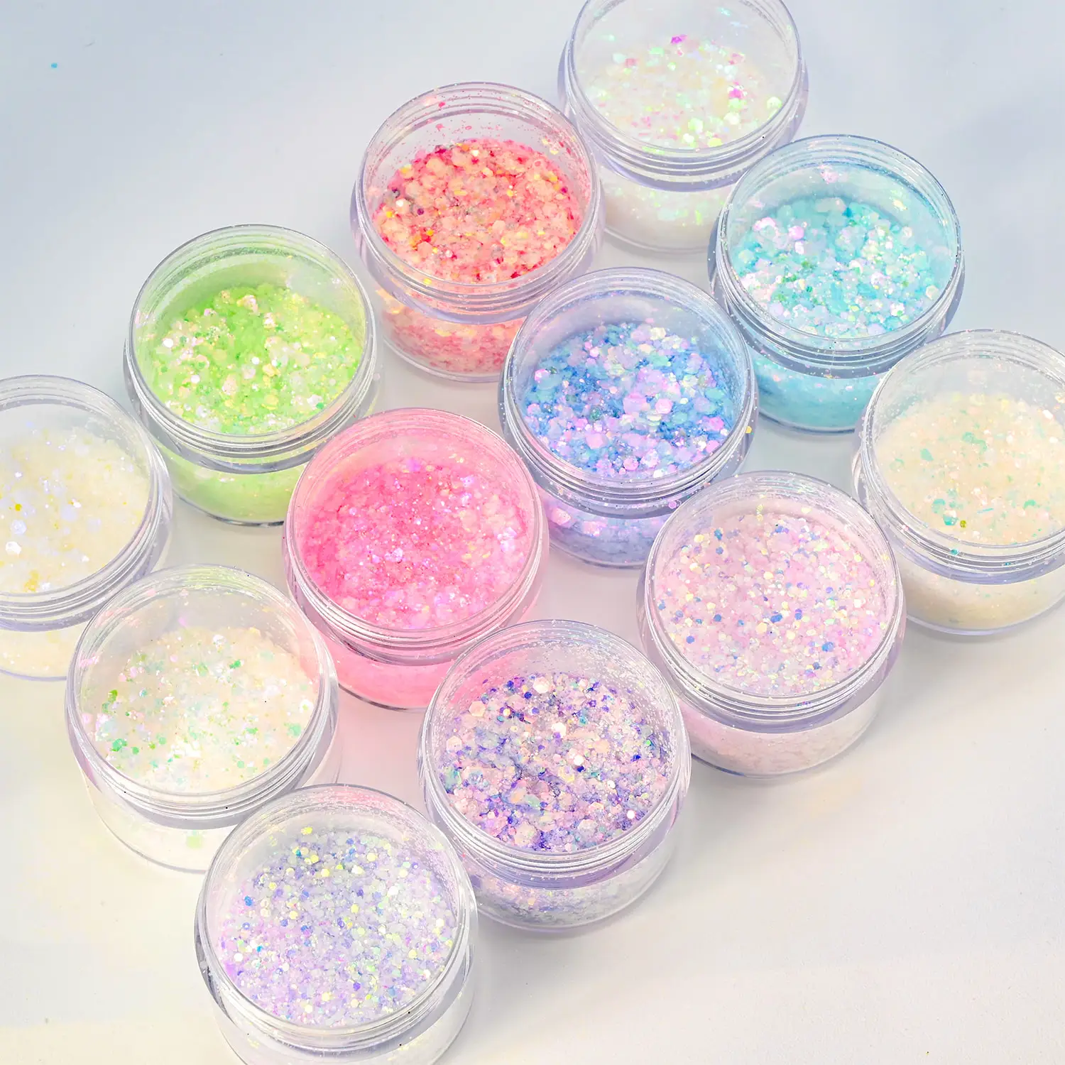 

Best selling chunky cosmetic glitter festival shimmer powder beauty face body glitter, Mixed multi colors