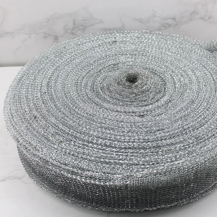 

Galvanized Mesh Scourer In Roll Material Kitchen Cleaning Gi Material, Silver