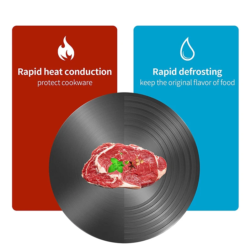 

Amazonas Defrosting Tray Frozen Food Meat Thawing Plate Multi-purpose Rapid Defrosting Thermal Plate Meat for Eco-friendly, Black