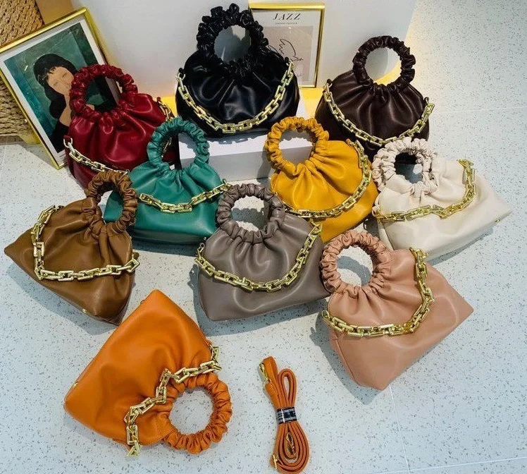 

High Quality Luxury Handbag ladies shoulder design Dumpling Cloud Bags Handbag Women, 7 colors