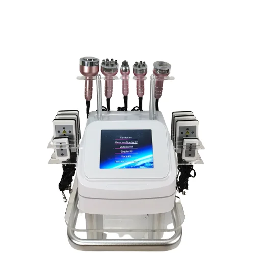 

6 in 1 Ultrasonic fat cavitation radio frequency body machine lipolaser
