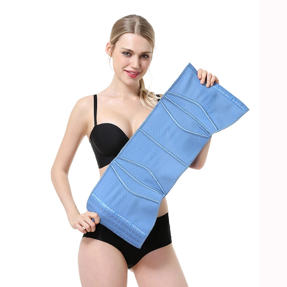 

Wholesale Breathable Women Waist Slimming Belt women Columbiom Latex Fajas Control Body Shaper Waist Trainer, Pink,blue