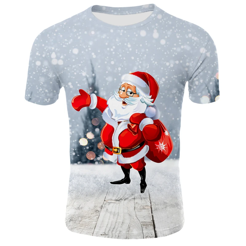 

3D Men T shirt Anime Print T-shirts Oversize Casual Short Sleeve Christmas T shirts, Customized colors