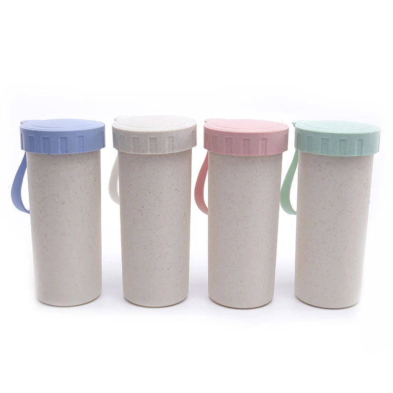 

New classic design mugs portable wheat travel sport water bottle vacuum cup