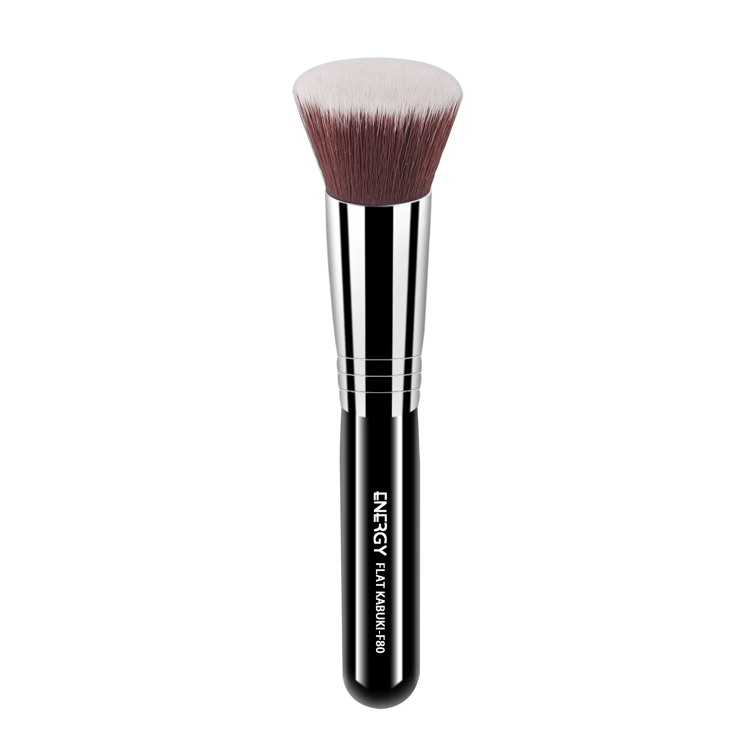 

F80 High Quality Dense Synthetic Hair Makeup Brush Private Label Makeup Kabuki Foundation Brush Black