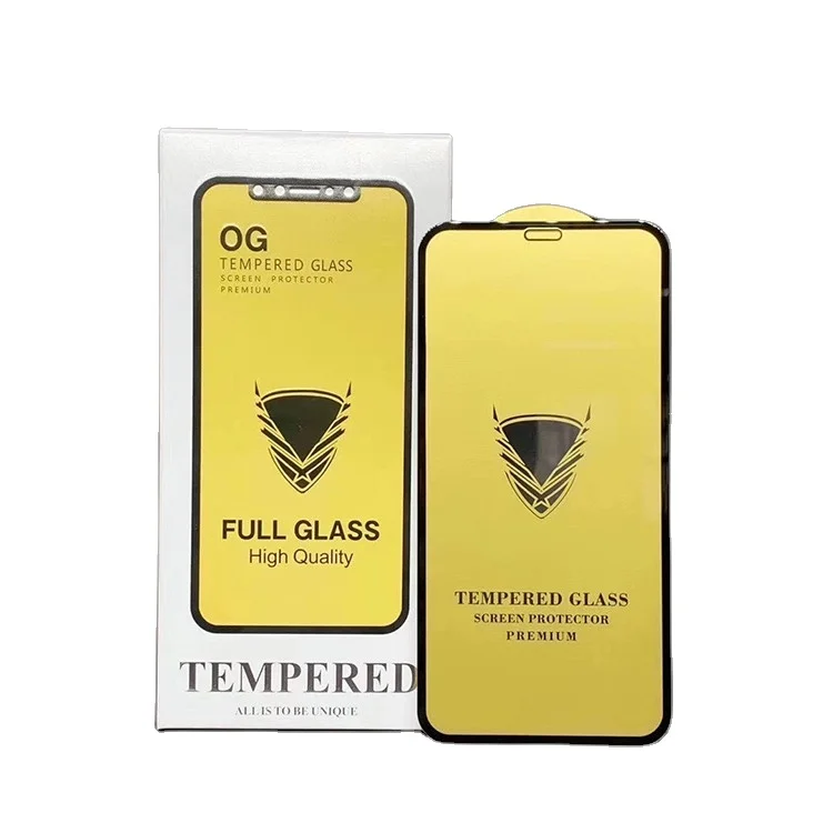 

0.3mm OG Golden Armor Screen Protector For iPhone 13 Pro Max 12 Full Glue Mobile Tempered Glass Film For Vivo Nex2 Z1 Glass