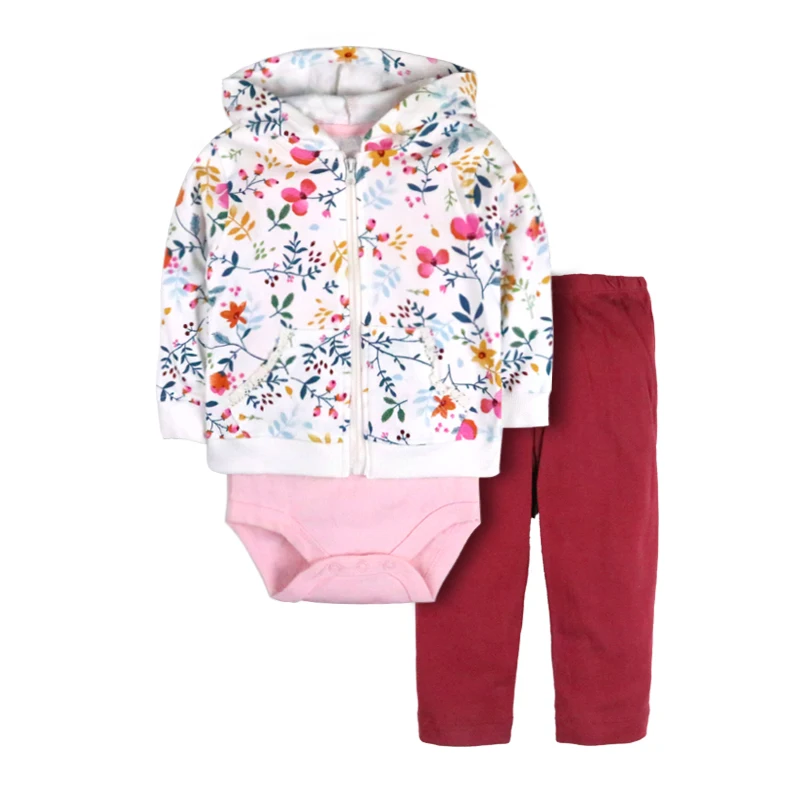 

wholesale plain romper organic baby boy children's boutique clothes set, Shown
