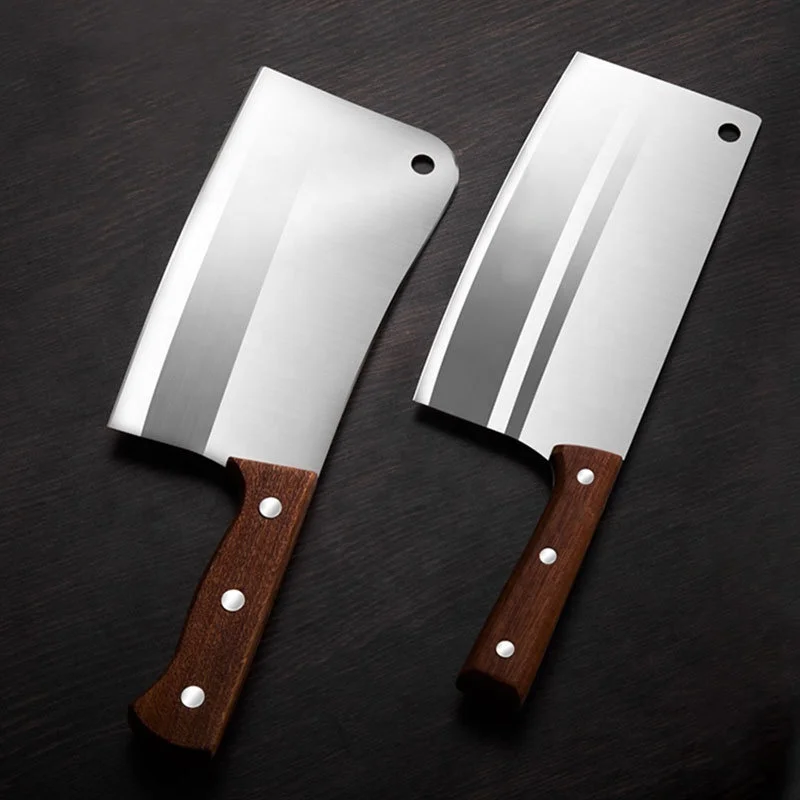 

Kitchen Classic 7 Inches Chopper Butcher Meat Chinese Cleaver Knife Stainless Steel