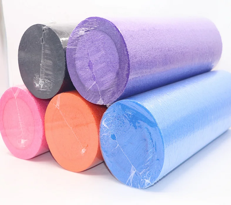 

2020 Huanwei Multiple Colour Exercise Logo Custom Muscle Sport Soft Yoga Back Massage EPE Foam Roller