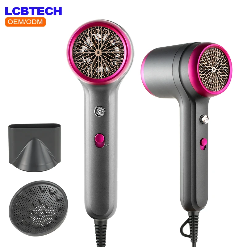 

High Speed Salon Home Round Air Inlet Ionic Cool Heat Air Electric Hand Blow Hair Dryer Machine Professional