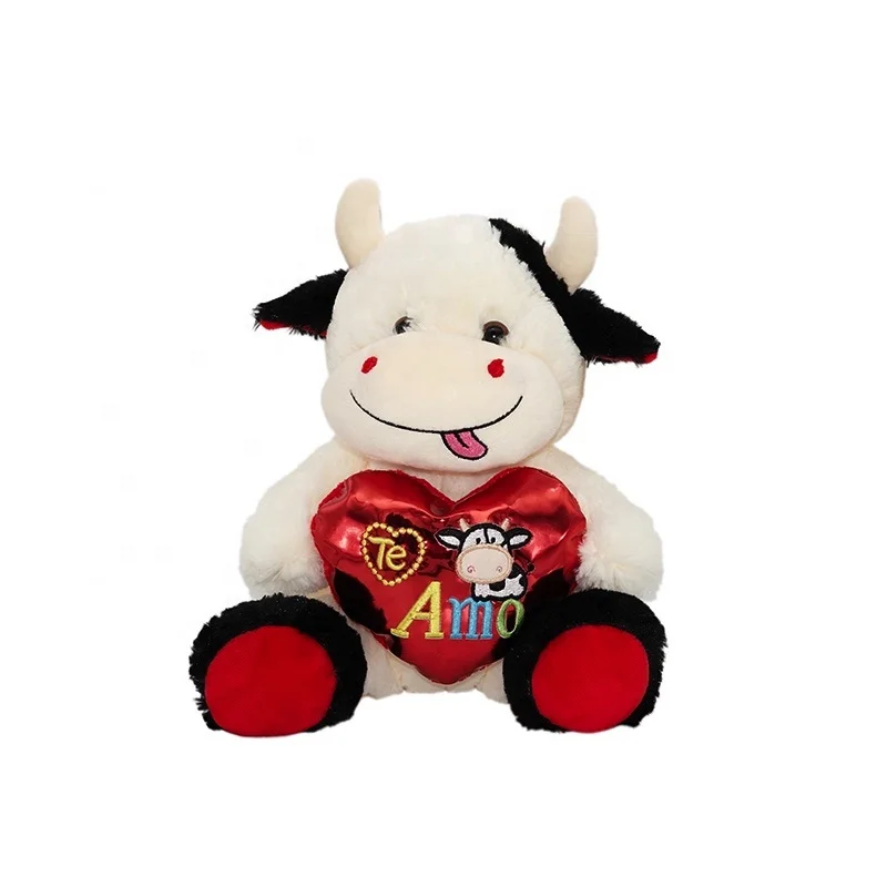 valentine cow plush