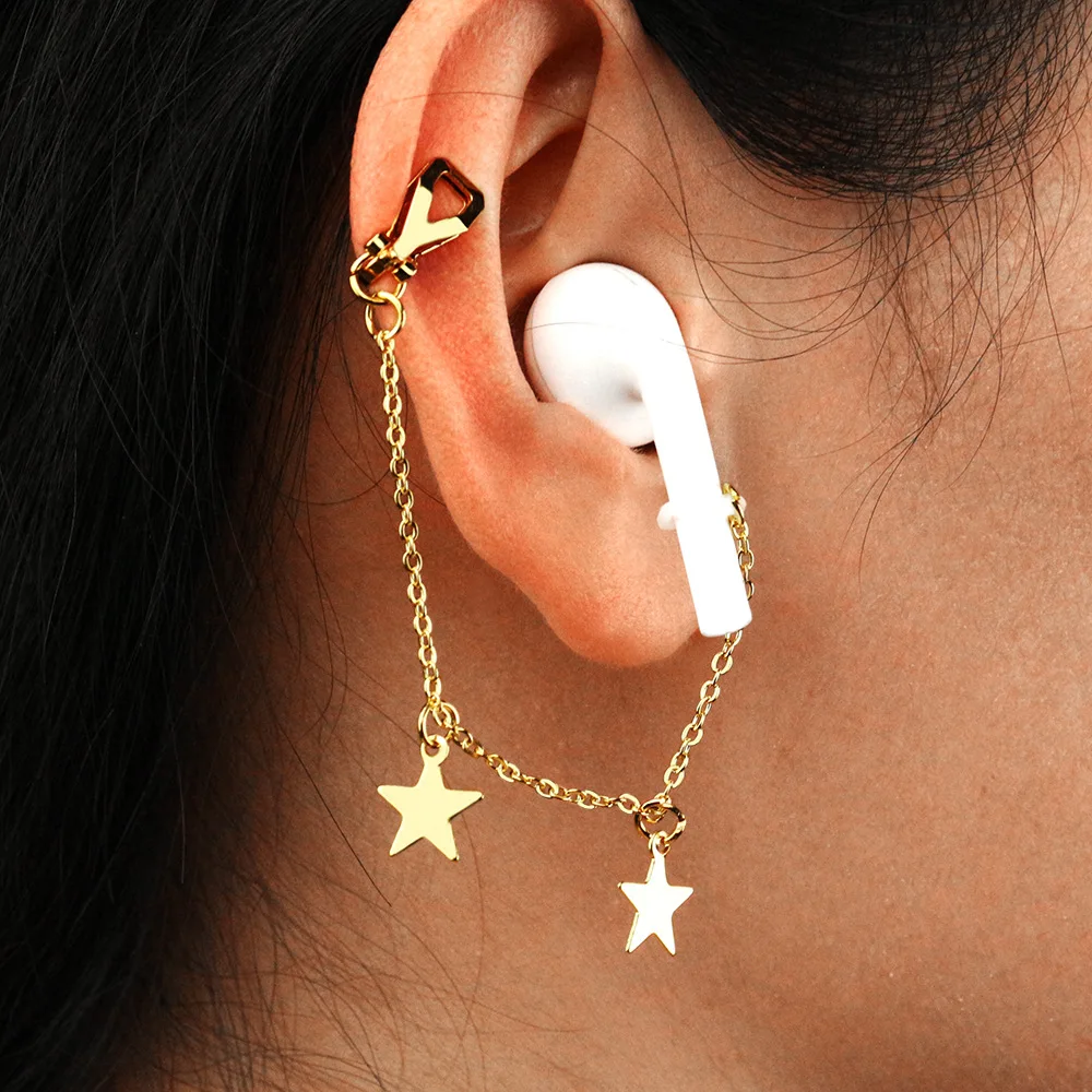 

Anti-lost Earrings for Airpods Pro 1 2 Wireless Earphone Holder Strap Hole Free Earhook