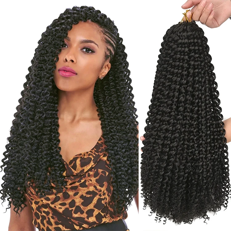 

Passion Twist Water Wave Synthetic Braids Solid color Braiding hair New Passion Twist Hair Synthetic Crochet Braid Hair Passion