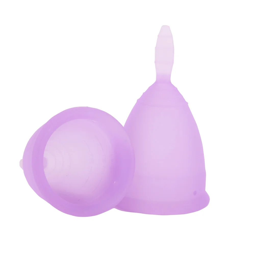 

Free Sample Cup Menstrual Lady Medical Silicone Menstrual Cup, Black