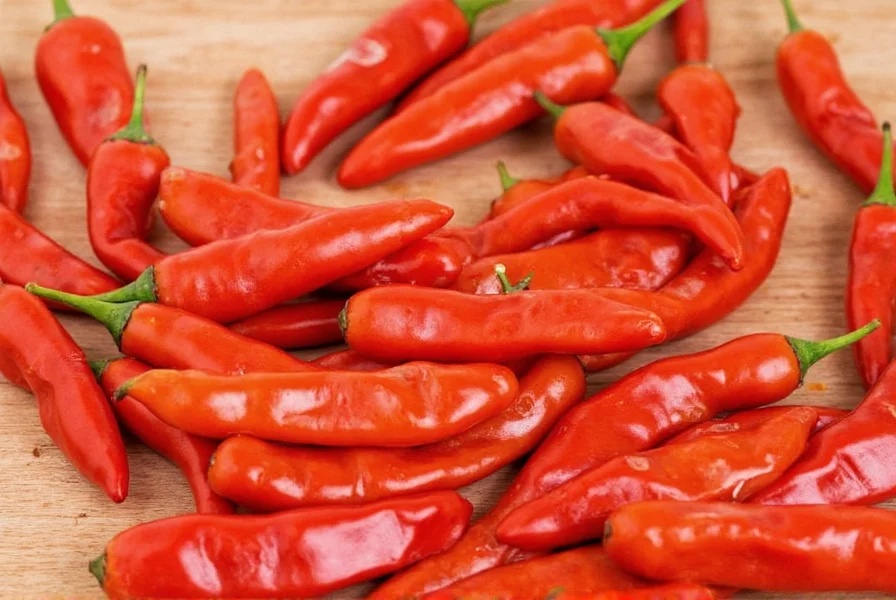 Chili cross section showing capsaicin content