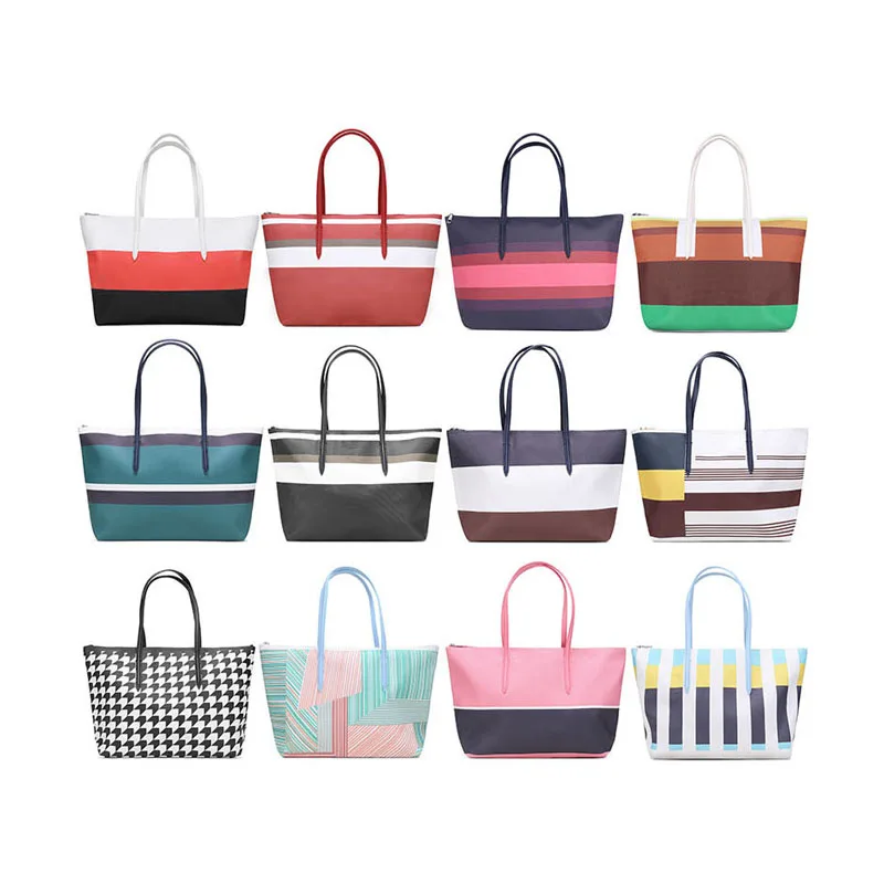 

Wholesale custom printing PU leather handbags shoulder bags casual tote handbags for women, Customized color