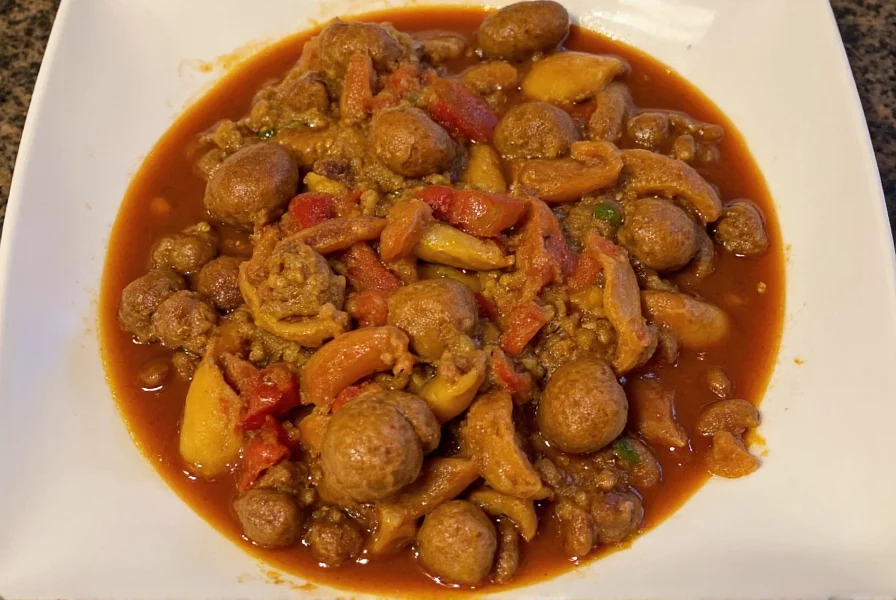 Grocery basket with Italian sausage, spices, and canned tomatoes
