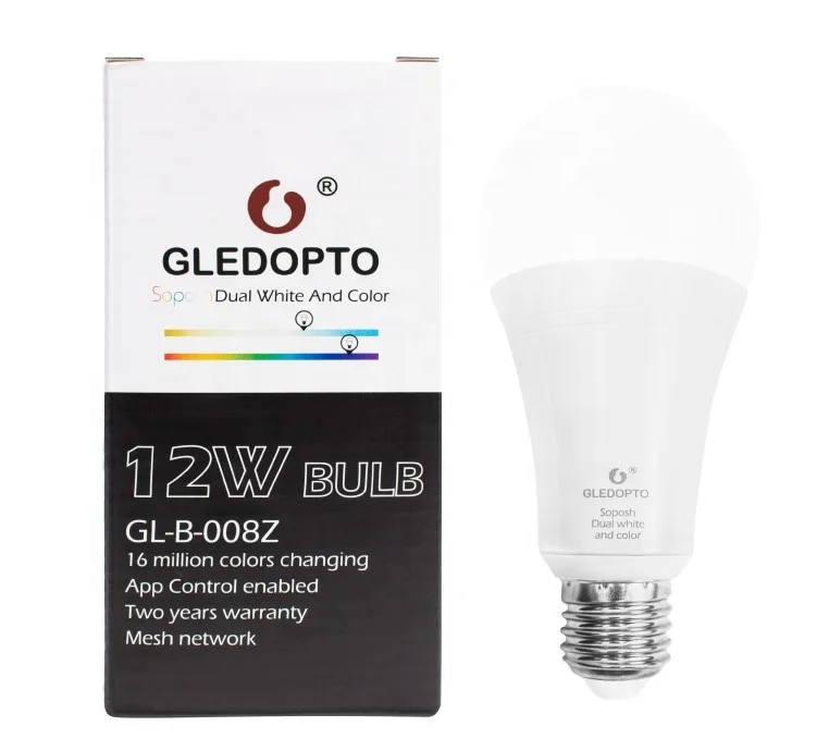 GLEDOPTO ZigBee RGB warm white and cold white smart led bulb raw material home decorative lamp