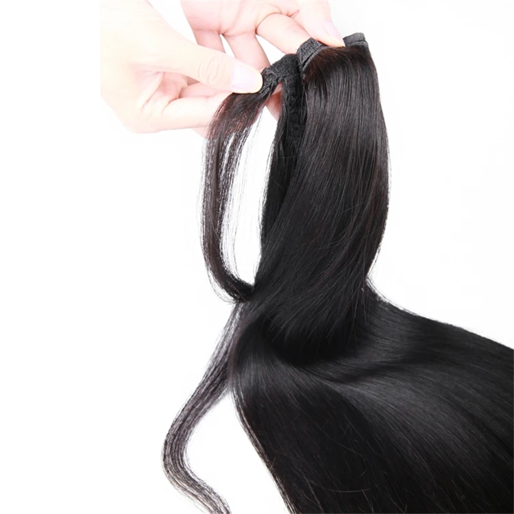 
Hot Beauty 10-30 Inch Silky Straight Virgin Hair Ponytail Hair Extensions Ponytail Human Hair 