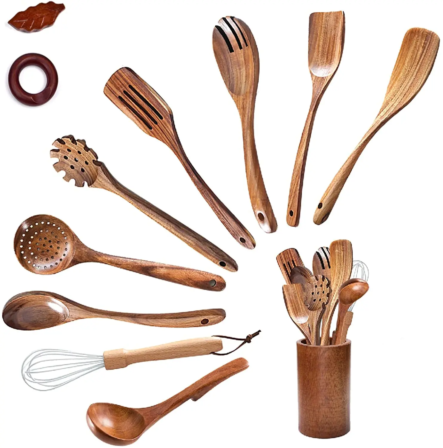 

Customized acacia Spatula Utensil Wooden Kitchen Cooking Tools Salad Wood Cookware Spoon for Nonstick Pots Time Packaging