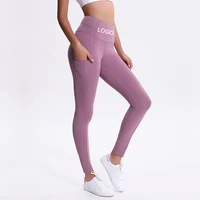 

2019 new gym legging fitness yoga pants plus size sports pants high waist push up women yoga pants with pockets
