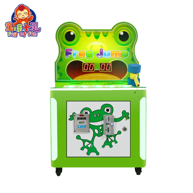 

Coin Operated Crazy Frog arcade machine hammer hit frog games arcade hit hammer game machine, Customized color