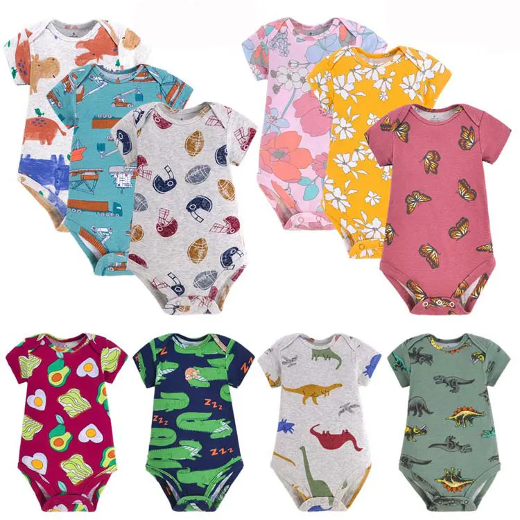 

summer short sleeve baby bodysuits