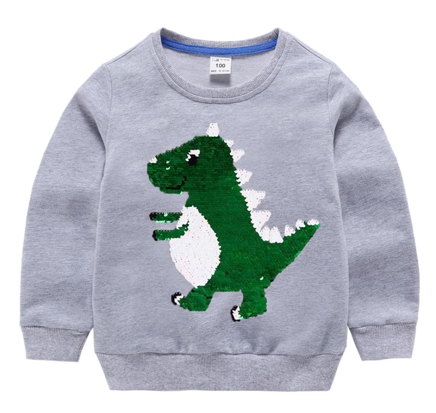 

Infant Toddler Chenille Dinosaur Terry Cotton Sweatshirt