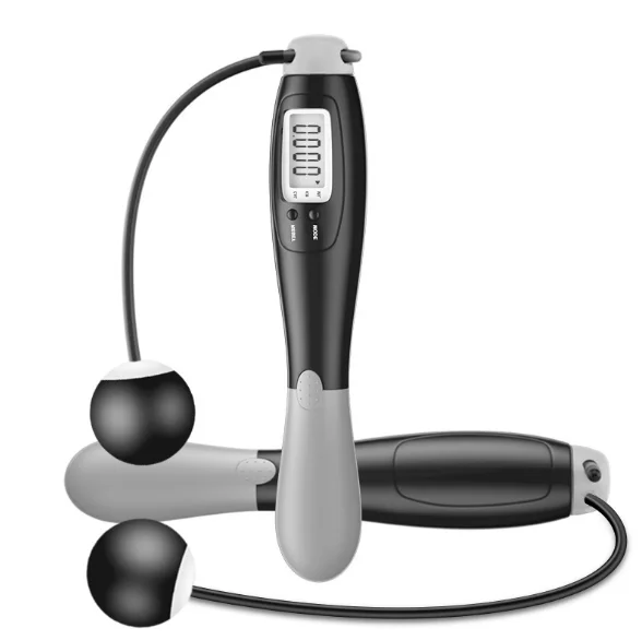 

Custom Logo Kids Led Counter Wireless Bearing Premium Jump Smart Heavy Aluminium Cordless Digital Metal Skipping Rope, Black/blue/red/green