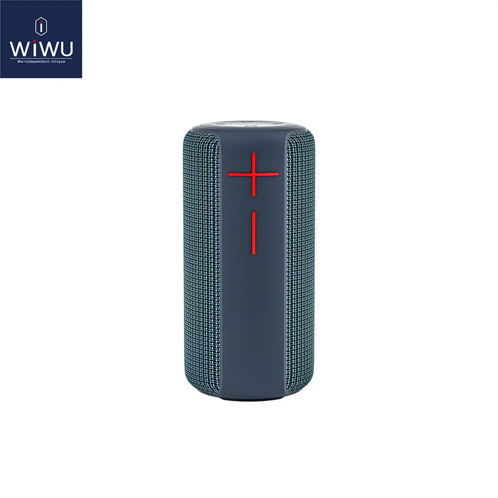 

WIWU Waterproof Wireless BT 5.0 Portable Speaker for Outdoor Party Speaker Aux MP3 MP4 PC input TF SD Card Slots Built-in Mic FM