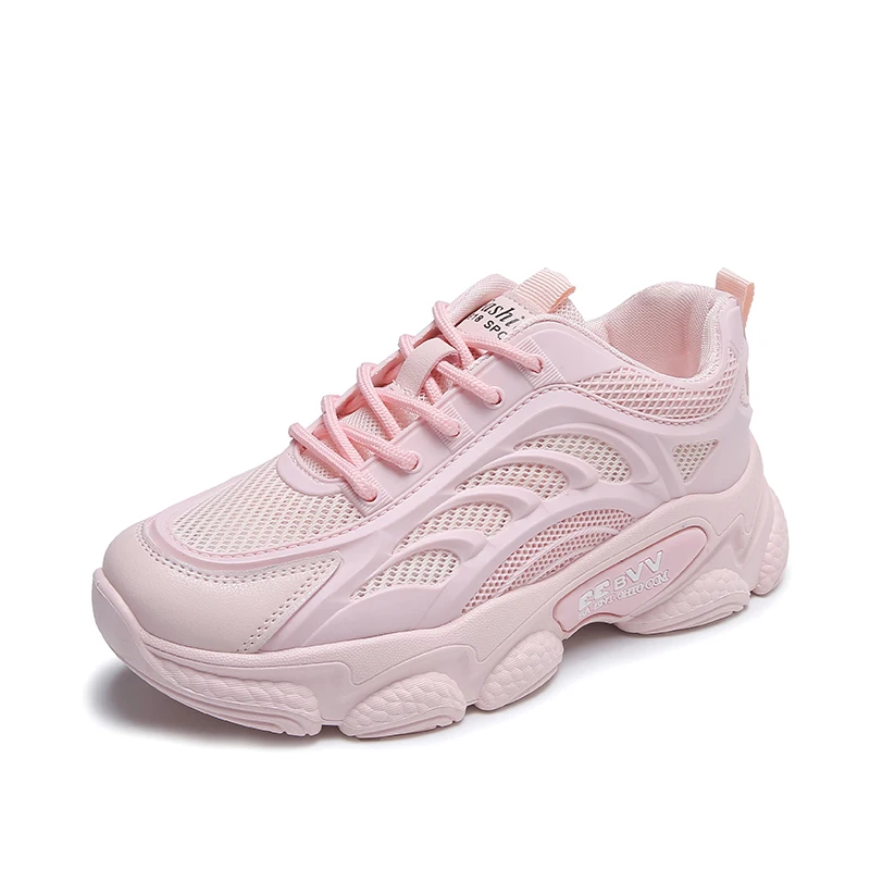 

2021 customized women chunky sneakers fashion street sports shoes for woman, 3 colors